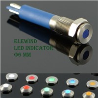 6mm stainless steel LED Indicator Light  (New)(PM06F-D/B/12V/S)