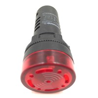 AD16-22SM AC 12V 22mm Flash Light Red LED Active Buzzer Beep Indicator