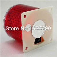 (1)Red Solar Flasher LED Warning Beacon Light Operated  Water Proof Marine Boat