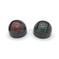 Pair of Red and Green Bow LED Navigation Side Lights for Marine Boat Yacht - 1 Mile