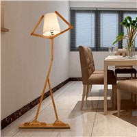 led e27 Nordic Fabric Wood Iron Robot LED Lamp LED Light LED Floor Lamp Floor Light For Foyer Dinning Room Bedroom Store