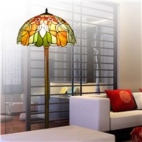 Hot sale Tiffany floor lamp luxury atmospheric living room study lamp 1.4M color glass floor lamp