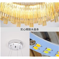 LED Crystal Chandelier Light for Aisle Porch Hallway Stairs Crystal Ring dining light wth LED Light Bulb 24w/20w 100% Guarantee