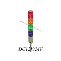 DC12V/24V Safety Stack Lamp Red Green Yellow Flash Industrial Tower Signal warning Light LTA-205 Red,green,yellow,blue