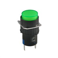 8mm Mounting Hole Neon Indicator Pilot Green Signal Light Lamp AD16-22S