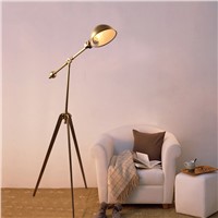 Vintage Art style Minimalist Floor Lamp gold table light Toolery desk Lamp Living room Reading light Iron body LED Floor light