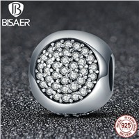 925 Sterling Silver Flashing Polar Lights Round Beads Charms Fit Original Pandora Bracelets &amp;amp;amp; Bangles Fashion Jewelry EDC152