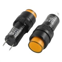 10pcs 10mm Neon Indicator Pilot Signal Light Lamp DC24V Yellow