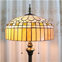 European creative Mediterranean Stained Glass Art Deco Hotel, living room, dining room, bedroom, study Floor Lamps Warm colors