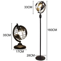 Modern brief led floor lamp ofhead eye iron lamp    Europe type style globe lamp