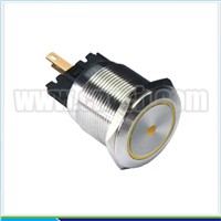 IN39 PA66,IP67 Blue color anti-vandal pushbutton switch with 50000H lamp life LED indicator 22mm