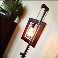 Water pipe Floor Lamps loft industrial American rural fishing retro creative living room lamp floor lights ZA