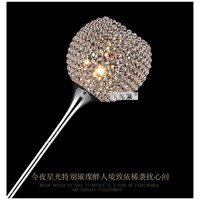 hot sale luxurious modern brief fashion K9 crystal led E27 floor lamp for living room bed room decor light 1523