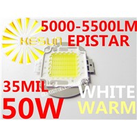 10PCS x 50W Warm White LED Connector 5000-5500LM 35MIL EPISTAR CHIP High Power LED Connector Bulb