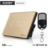 Funry US standard 3 gang remote switch, Intelligent On-off Intelligent Household Control, Intelligent Wall Switch 2017