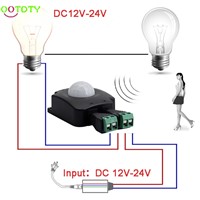 Automatic DC 12V 24V 10A Infrared Body PIR Motion Detector Sensor Switch  828 Promotion