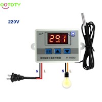 220V 12V 24V Digital LED Temperature Controller Thermostat Switch Probe Sens  H02  828 Promotion