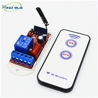 1CH Way 433mhz Learning Code Remote Control Switch AC 110V - 220V Receiver Module+2-key Remote Kit For Light and Door