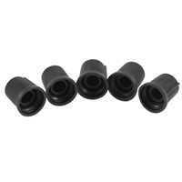 10PCS/LOT 6mm Shaft Hole Dia Plastic Threaded Knurled Potentiometer Knobs Caps