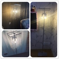 Luxury crystal floor lamps for bedroom living room hotel lighting lamp vertical creative departments decorations floor lamps