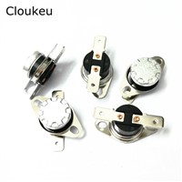 5Pcs KSD301 250V10A Temperature Switch Thermal control Normally Closed 105/110/115/120/125/130/135/140/145/150/160 Centigrade