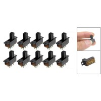 MYLB-10 Pcs 6 Pins 2 Positions DPDT On/On Mini Slide Switch