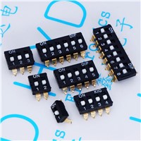 Toggle Switches 2.54 SMD DIP switch 1P/2P/3P/4P/5P/6P/8P 2.54MM SMD golden pin