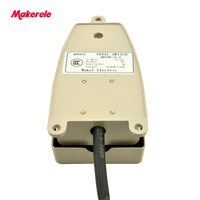 aluminum alloy SPDT electric foot switch pedal with push button Aluminum industrial high quality 15A 250VAC MKEKW-5A-B