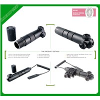 Military rifle IPX8 waterproof long distance green laser sight scope for hunting with pressure switch