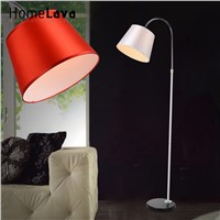 Big Promotion 2016 Modern Bedroom Floor Lamp Light with E27 Bulbs lamparas de pie 10W Fabric Lampshade Reading Lights Book Lamps