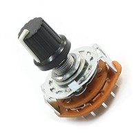 High Quality Electronic Machine 3P4T 3Pole 4 Position 2 Deck 15 Pin Rotary Switch