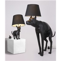 Floor lamp. The floor lamp of the pooch dog