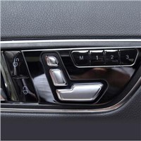 Accessories Chrome Seat Adjust Button Switch Cover For Mercedes Benz W204 W205 W212 W218 X204 X166 B C E GLK GL ML Class GLS