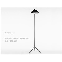 Replica Item Serge Mouille lights Designer lighting rion black white one head floor lamp