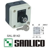 waterproof control box push button switch station (LA68H-B XAL)SAL-B142 rotary selector key lock switch 2-positions