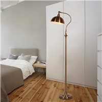 Classic Floor Lamp Modern Office Desk Bedroom Adjustable Direction Standing Lamp Copper Color Home Lighting