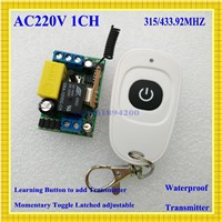 Input 220V Output 220V RF Wireless Switch 1 CH Light Lamp LED SMD Home Appliances Power Remote Switch ON OFF smart home315/433