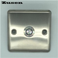 Zusen 19mm door light switch  Door bell push button switch with blue LED light
