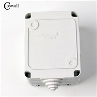 CE Certification Waterproof Dust-proof Outdoor External Wall Switch 1 Gang Push Button Light Switch