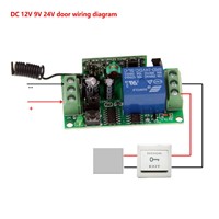 DC 9V 12V 24V 1 CH 1CH RF Wireless Remote Control Switch System Receiver+ 2X 2CH Wall Panel Transmitter,315 433.92MHZ,Toggle