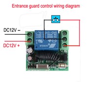 Smart Home DC 12V 10A 1CH Wireless RF Radio Light Switch Remote Control Receiver With 2PCS Waterproof Transmitter