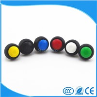 5Pcs Black/Red/Green/Yellow/Blue 12mm Waterproof Momentary Push button Switch
