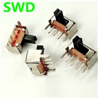 20PCS/Lot 3 Pin PCB 2 Position 1P2T SPDT Miniature Slide Switch Side Knob SK12D07VG4  #DSC0039