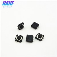 30pcs/lot SMD 12*12*5mm 4PIN Push Button Touch micro switch Black tact switch cap Tactile Tact High Quality 0.5A 12V