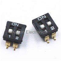 5Pcs DIP Switch 2.54MM Pitch DIP Switches 2 Positions 4 Pins SMD High Quality