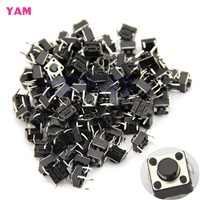 100Pcs 6*6*5mm 4pin Quality Mini Micro Momentary Tactile Push Button Switch #G205M# Best Quality