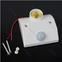 Details about  New Infrared Motion Sensor Automatic Light Lamp Bulb Holder Stand Switch White