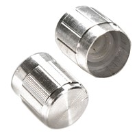 10pcs/lot Silver Volume Tone Control Rotary Knobs Aluminum For 6mm Dia Potentiometer