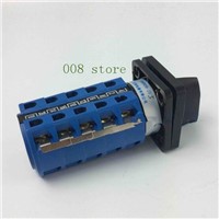 YMW26-25/5 Panel Mount 25A 5 poles 3 position control motor circuit Universal changeover rotary cam switch