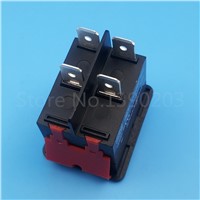 5Pcs Black 4Pin DPST 2Position ON-OFF Rocker Switch 22A/250VAC For High Current Welding Machine